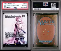 2025 MTG Final Fantasy Lightning Lone Commando Through the Ages FOIL 0054 PSA 10 - Image 1