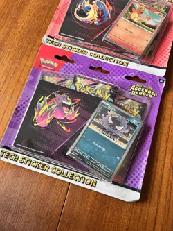 Pokemon TCG Ascended Heroes Tech Sticker Collection Set Of 2 Charmander Gastly - Image 2