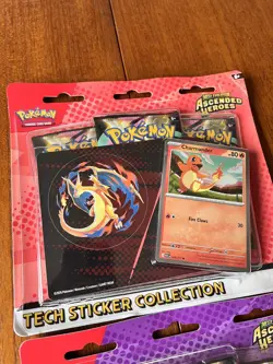 Pokemon TCG Ascended Heroes Tech Sticker Collection Set Of 2 Charmander Gastly - Image 3