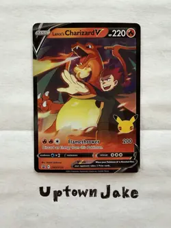 Pokemon Lance's Charizard v SWSH133 Black Star Promo Card - Image 1