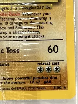 Machamp NM SEALED 8/102 Unlimited Base Set Pokemon TCG Holo - Image 4