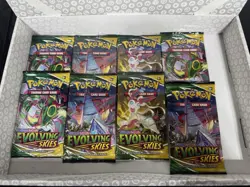 1X Pokemon Evolving Skies Booster Pack Random Pack Art Sealed - Image 1