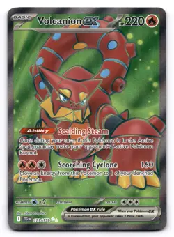Volcanion ex NM 171/159 Sv09: Journey Together Pokemon TCG Holo - Image 1