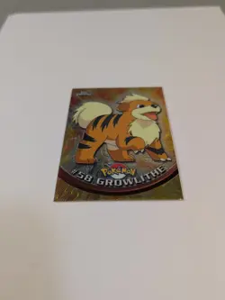 Growlithe #58 Topps Chrome - 2000 TV Animation Pokemon Card LP - Image 3