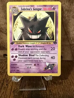 Sabrina's Gengar 29/132 Gym Challenge 1st Edition Regular - RARE Pokemon Card 🔥 - Image 1