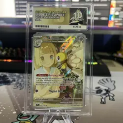 Pokemon TCG Lillie's Ribombee 164/159 Journey Together Ace 10 Perfect Subgrades - Image 1