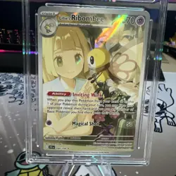 Pokemon TCG Lillie's Ribombee 164/159 Journey Together Ace 10 Perfect Subgrades - Image 2