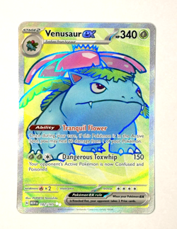 Venusaur EX #182 Full Art Pokemon Scarlet & Violet 151 - Ungraded Near Mint - Image 1