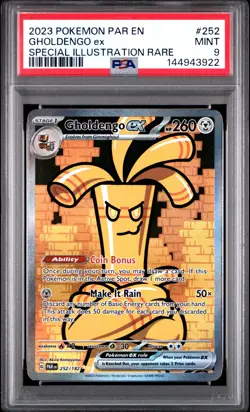 Gholdengo EX 252/182 Special Illustration Rare Pokemon PSA 9 *922 - Image 1