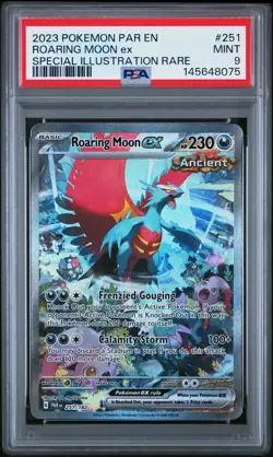 Roaring Moon EX 251/182 Special Illustration Rare Pokemon PSA 9 *075 - Image 1