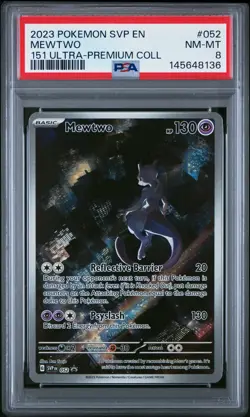 Mewtwo 052/165 151 Ultra-premium Collection Pokemon PSA 8 *136 - Image 1