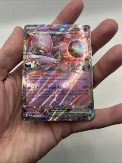 081/182 Team Rocket's Mewtwo ex Pokemon TCG Prize Pack Series 8 Stamped Destined - Image 4
