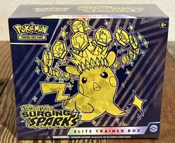 POKEMON SURGING SPARKS ETB SCARLET & VIOLET 9-PACKS FACTORY SEALED - Image 1