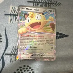 Pokemon Meowth EX 062/088 XY: Perfect Order Double Rare Full Art Holo 170 HP - Image 2