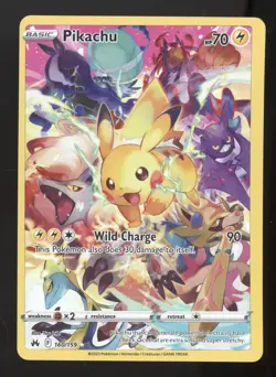 2023 Pokemon SWSH Crown Zenith Pikachu Secret Rare #160/159 - Image 1