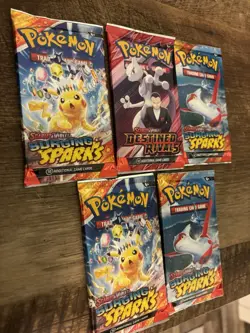 Pokemon TCG Pack Sealed Booster Scarlet Violet Surging Sparks Destined Rivals 5… - Image 2