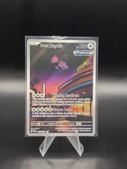 Pokemon Iron Jugulis Illustration Rare Full Art Holo SV04 216/182 130 HP 2023 - Image 1