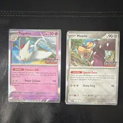 Obsidian Flames Togekiss & Mawile Stamped Promos SVP 038 & 039 SEALED Pokemon - Image 1