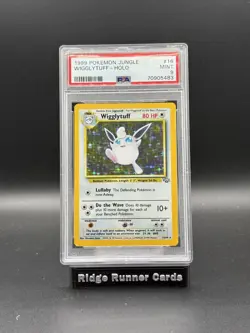 Pokemon Wigglytuff 16/64 Jungle Holo Rare English PSA 9 - Image 1