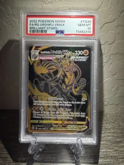 PSA 10 Rapid Strike Urshifu VMAX TG30 Black Gold Brilliant Stars Pokemon TCG - Image 1