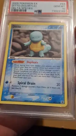 Pokemon Ditto [Squirtle] EX Delta Species #64 PSA 10 POP 56 - Image 2