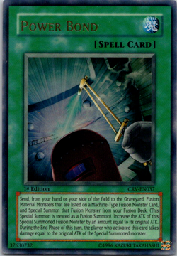 Yugioh Power Bond CRV-EN037 Ultra Rare 1st Ed LP - Image 1