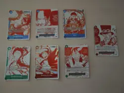 One Piece CG 3rd Anniversary Treasure Campaign Promo Set of 7 Cards English OP13 - Image 1