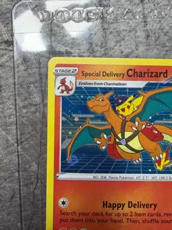 Special Delivery Charizard SWSH075 Holo bleed - Image 3