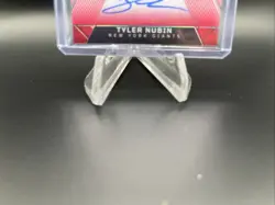 Tyler Nubin 2024 Panini Obsidian /75 Cosmic Storm Rookie Red Auto!! NY Giants ! - Image 4