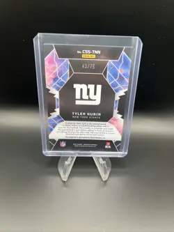 Tyler Nubin 2024 Panini Obsidian /75 Cosmic Storm Rookie Red Auto!! NY Giants ! - Image 5