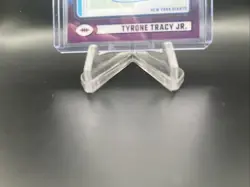 Tyrone Tracy JR 2024 Panini Clearly Donruss /75 Purple Rookie Auto!! Giants! - Image 4