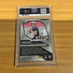 2024 Prizm Drake Maye RC Rookie #329 Patriots PSA 8 - Image 2
