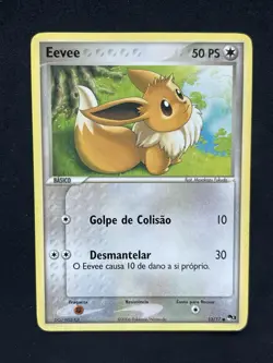 Eevee 13/17 Common Pop Series 3 Promo Portuguese Pokemon Card - LP - Image 1