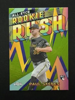 2024 Topps Chrome Update Series Chrome All-Etch Rookie Rush Paul Skenes #CAERU-1 - Image 1