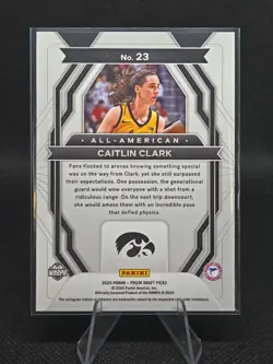2024-25 Panini Prizm Draft Picks - All-American Caitlin Clark #23 (RC) - Image 2