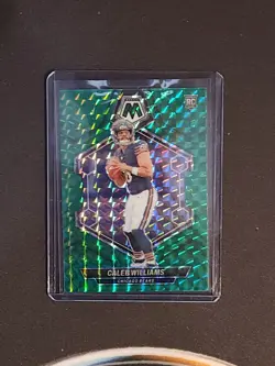 2024 Panini Mosaic - Rookies Caleb Williams #301 Green Mosaic Prizm (RC) - Image 1