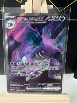 Pokemon - Team Rocket's Nidoking ex - 216/182 - SV10: Destined Rivals - Holo NM - Image 1