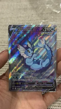 Vaporeon V SWSH181 - Black Star Promo - Alt Art - Pokemon TCG - NM - Image 1