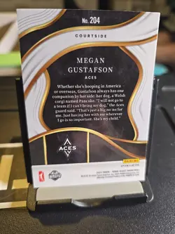 2024 Panini Select WNBA #204 Megan Gustafson Prizms Red Ice - Image 2