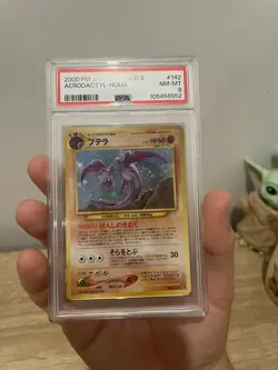 Aerodactyl #142 PSA 8 NM-MINT - Holo Rare - Neo Revelation Japanese - Image 3
