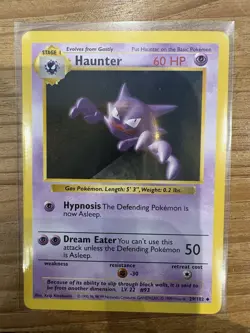 Pokemon TCG Haunter Base Set 29/102 SHADOWLESS NM - Image 1