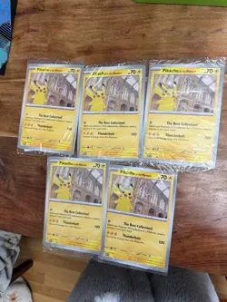 5x Pokemon | Pikachu At The Museum - Jumbo Promo cards - *Brand New & Sealed* - Image 1