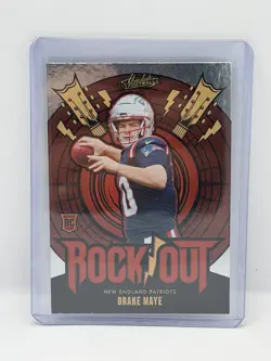 2024 Panini Absolute - Rock Out Drake Maye #RO-DME (RC) - Image 1