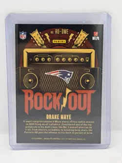 2024 Panini Absolute - Rock Out Drake Maye #RO-DME (RC) - Image 2