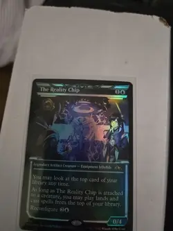 MTG - The Reality Chip - Showcase FOIL - Kamigawa: Neon Dynasty #374 - Image 1