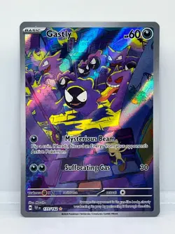 POKEMON TEMPORAL FORCES GASTLY ILLUSTRATION RARE 177/162 - Image 1