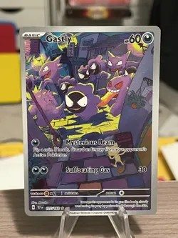 Pokemon Gastly 177/162 Temporal Forces Illustration Rare NM - Image 1