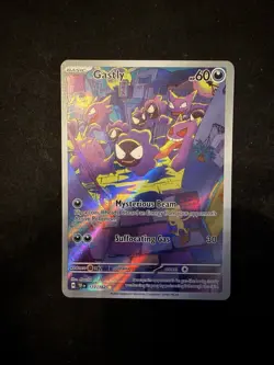 Pokemon Temporal Forces Illustration Gastly #177/162 Rare - Image 1