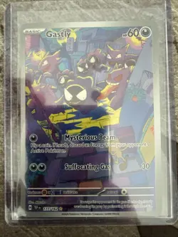 2024 POKEMON TEMPORAL FORCES #177/162 GASTLY ILLUSTRATION RARE - Image 1