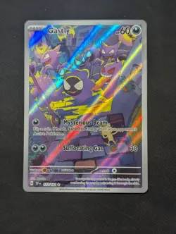 Gastly 177/162 Illustration Rare Temporal Forces Holo Pokemon - Image 1